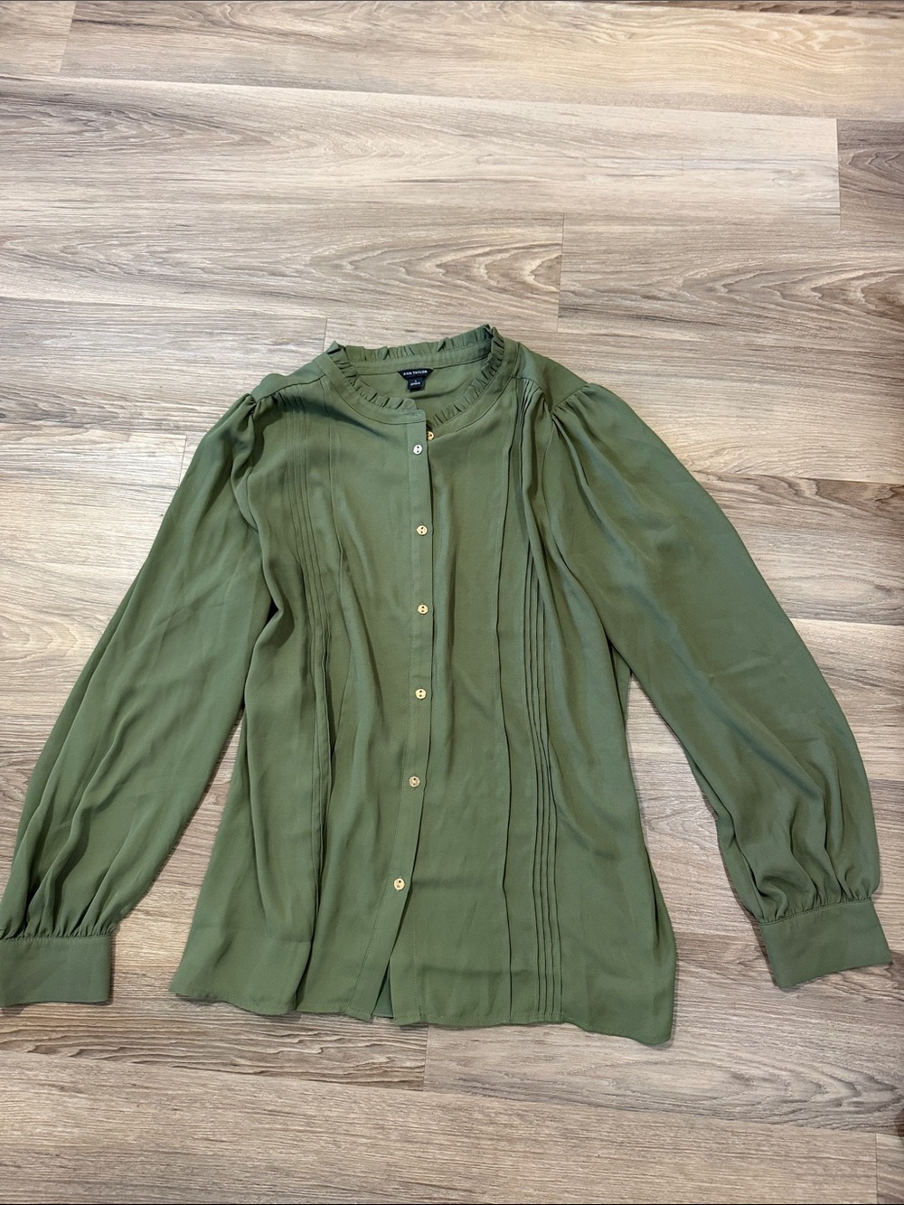 Ann Taylor Olive Green Women's Blouse